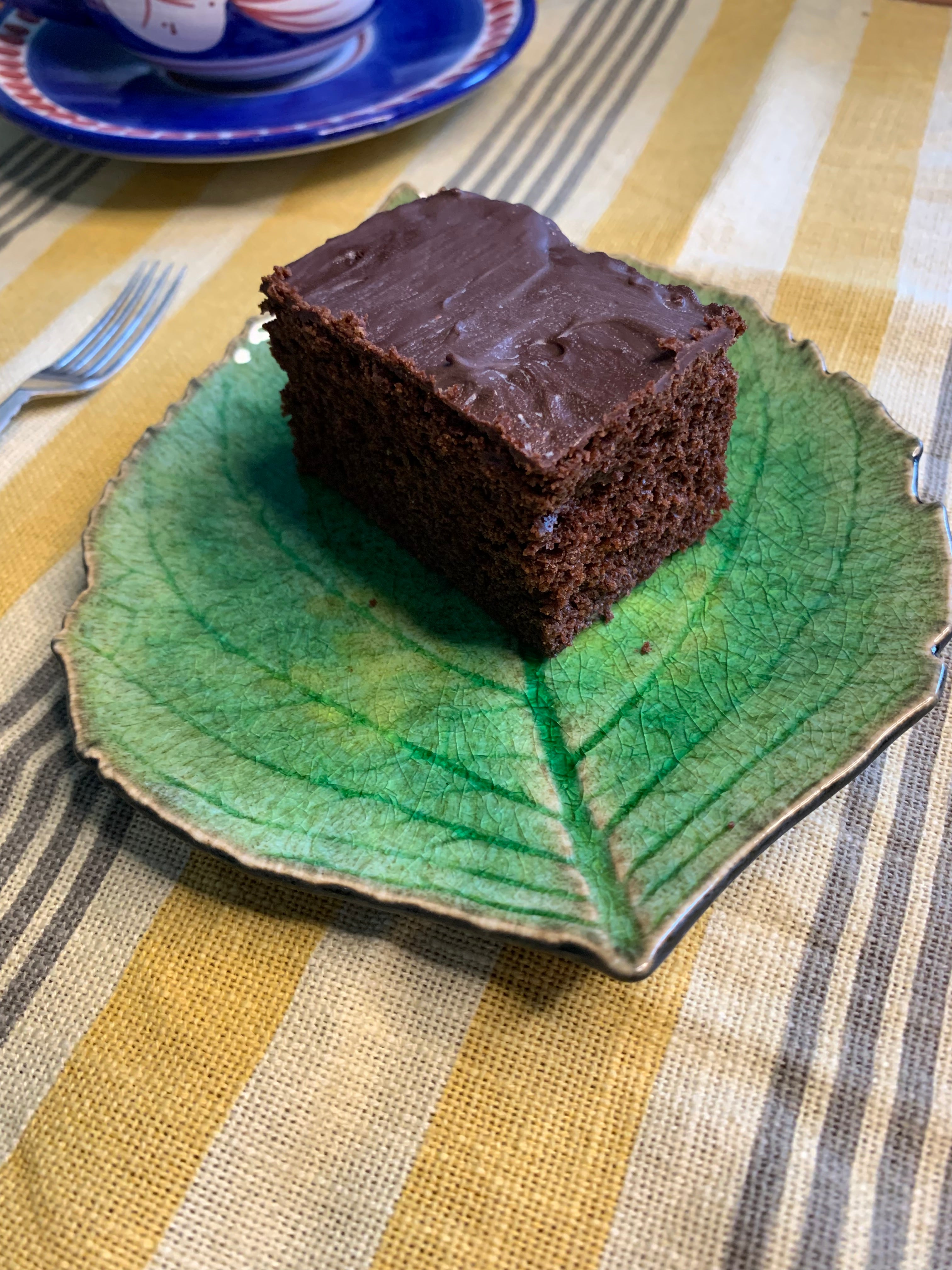 Chocolate Sponge Slice, Chocolate Custard, and Dark Chocolate Ganache